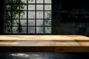 Wooden Tabletop Background Illustration