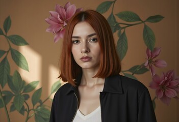 Female english language teacher in time management concept 