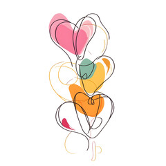 Emotional Expression Through Single Line Art: Heart Symbol in Callouts for National Screenwriters Day