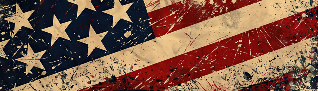 Vintage Americana: Vintage Americana colors like denim blue, apple pie red, and star-spangled white create a vintage Americana theme