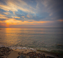 sunset on the Baltic Sea