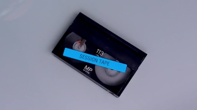 Digital8 Hi8 video cassette 8mm tapes. Close up   session tape