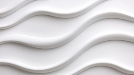 Fototapeta premium Abstract White Wave Background