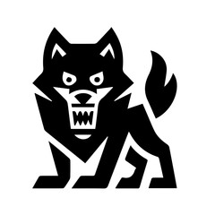 Wolf illustration vector icon