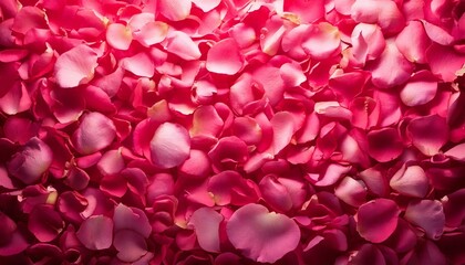 ピンクの薔薇の花びらがたくさんある　背景素材