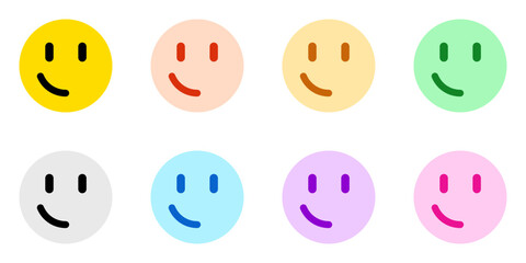 Fototapeta premium Editable slight smile face vector icon. Part of a big icon set family. Perfect for web and app interfaces, presentations, infographics, etc