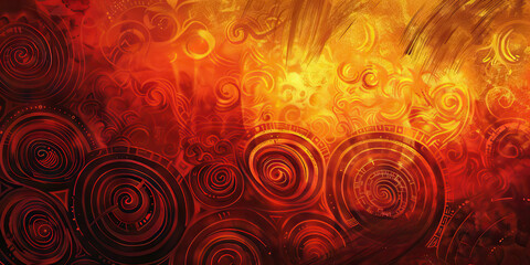 Tribal Fire: Earthy tones like tribal red, burnt orange, and tribal yellow create a tribal fire theme. This scheme is often used in tribal music event promotions, indigenous art showcases