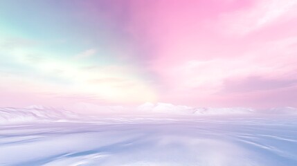 A vivid aurora display arcing above the endless white expanse of an icy plain