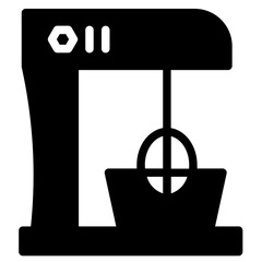 Kitchen Stand Mixer Glyph Icon