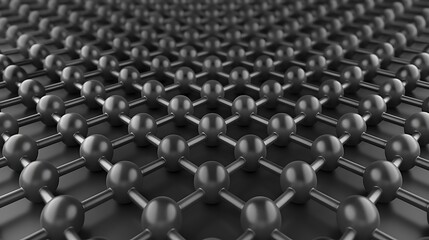 Fototapeta premium A carbon allotrope featuring a single layer of atoms organized in a hexagonal lattice showcasing its unique nanostructural properties