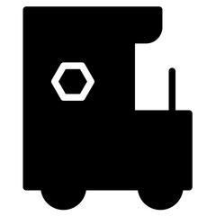 Obraz premium Baby Toy Train Glyph Icon