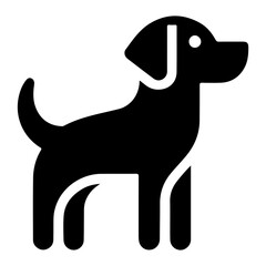 Sleek and Stylish Icon Illustration Featuring a Dog
