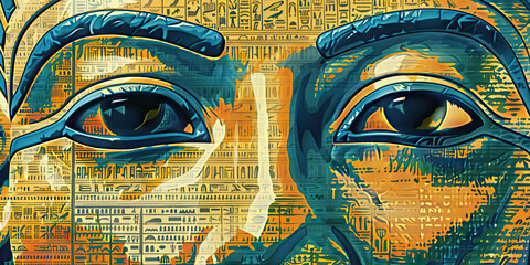 Ancient Egypt: Rich, regal colors like pharaoh gold, pyramid sandstone, and Nile river blue create an ancient Egypt theme