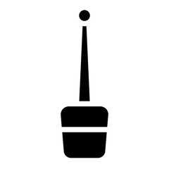 Baton Police Security Glyph Icon