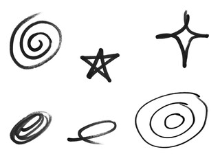 Marker drawing, marker picture, marker design pattern