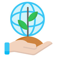 Economic and Industrial growth Flat Icon