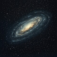 Obraz premium Stunning view of a spiral galaxy in space.