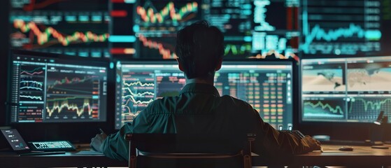 Cryptocurrency and Stock Market Trading Desk: A Detailed Visual for Financial Professionals