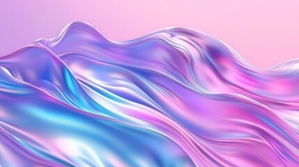 Abstract holographic iridescent fluid background with marble-like shapes, perfect for futuristic banners, posters, and digital design concepts
