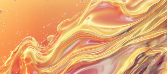 glowing liquid wave bakcground