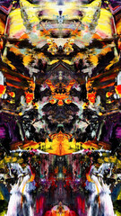 Abstract art background . Hand painting artwork on canvas .