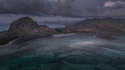 sunset in the mountains, Mauritius