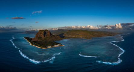 view of the sea from the beach, Mauritius