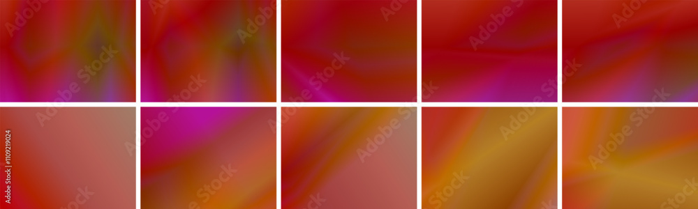 Poster red abstract background. dynamic composition of shapes. blurred abstract illustration with gradient.