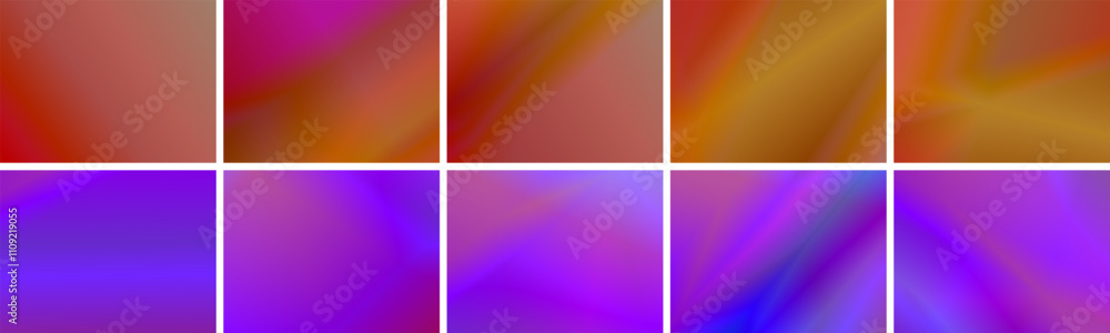 Poster red abstract background. dynamic composition of shapes. blurred abstract illustration with gradient.