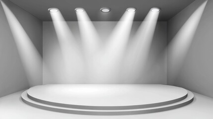 Futuristic Fantasy Showcase: Science Fiction Product Display Space