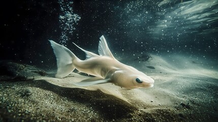 Swimming fish in underwater scene