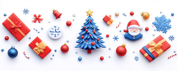 Christmas Celebration banner background 5:2
