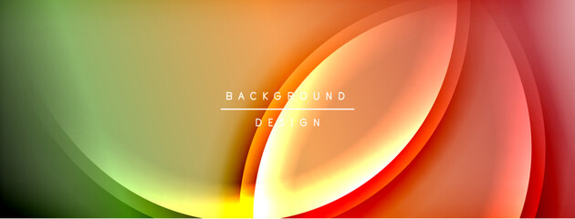 Bright rainbow style color gradient with curve round shape line background. Vector Illustration For Wallpaper, Banner, Illustration, landing page