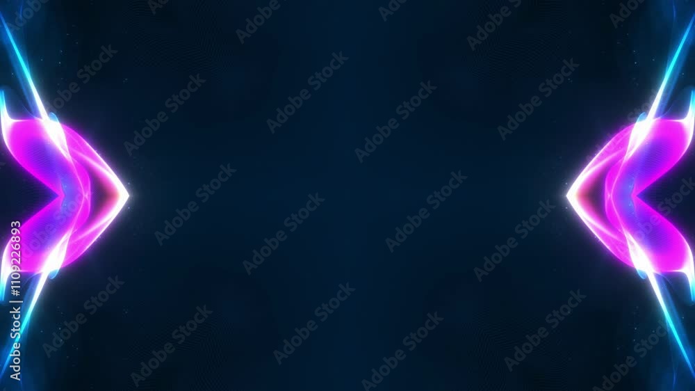 Wall mural abstract psychedelic motion graphic. fluid kaleidoscope effect. seamless 4k loop