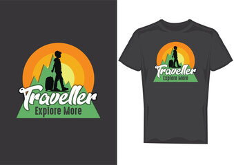 Trending Traveling T-shirt Design