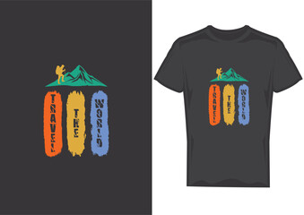 Traveling T-shirt Design Template