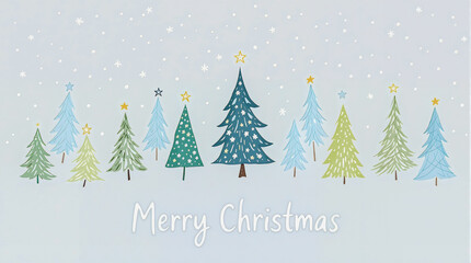 Fototapeta premium Christmas cards, New Year's cards, banners: Santa Claus, reindeer, Christmas trees, candles, cookies, chocolate, snowballs, snowmen, and more