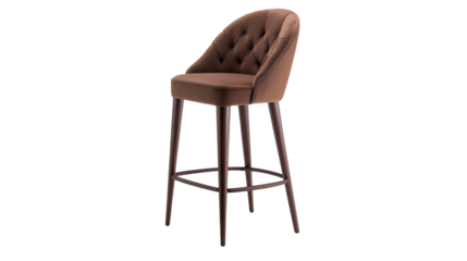 Modern transparent bar chair in stylish background contemporary lifestyle scene