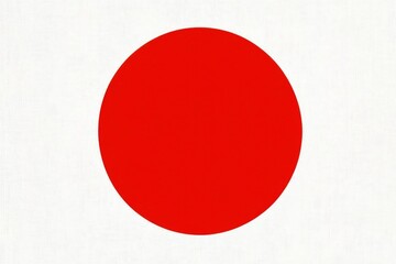 Simple geometric representation with a striking red on white.