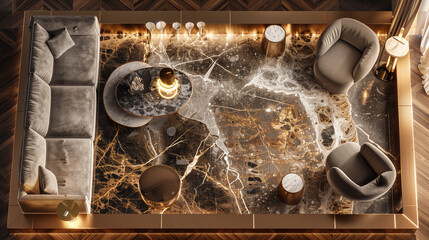 material mood board for interior