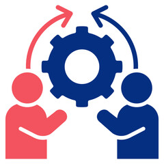 Financial Production Partners Mixed Color Icon