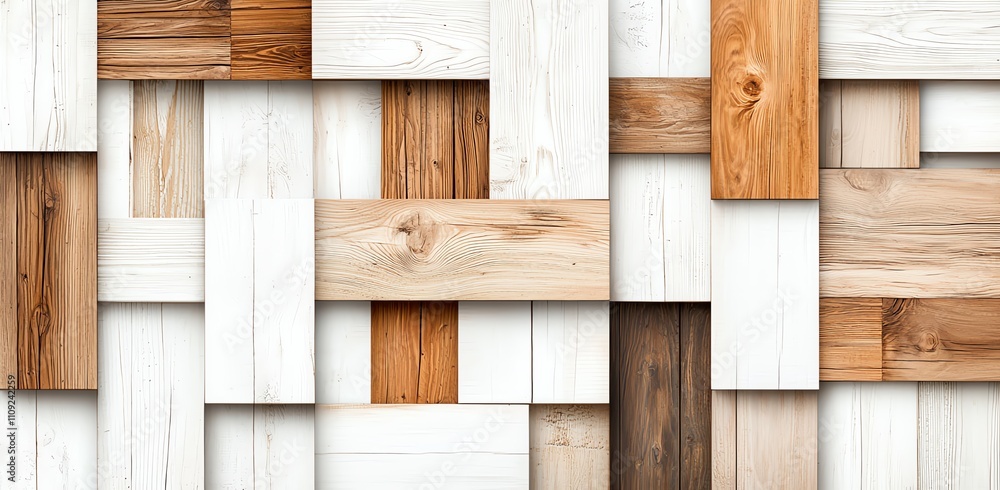 Poster a textured arrangement of various wooden panels showcasing a blend of light and dark shades, creatin