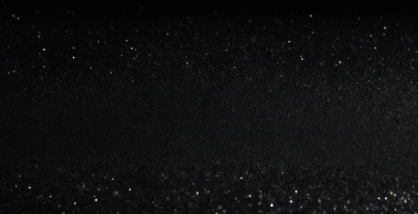 Fototapeta premium black glitter background glitters with copyspace