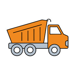 dump truck  vector illustration