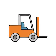 forklift vector illustration