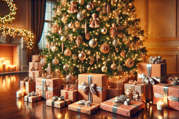 New Year's atmosphere 2025. Generative AI