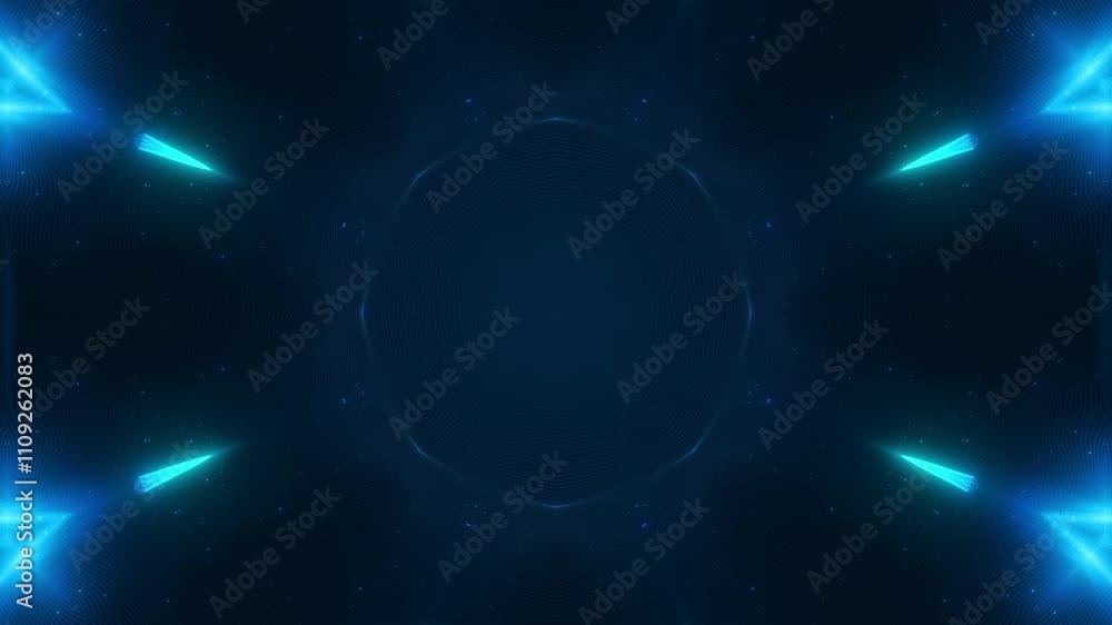 Canvas Prints abstract psychedelic motion graphic. fluid kaleidoscope effect. seamless 4k loop