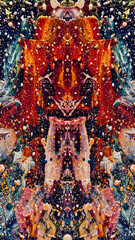 Abstract art background . Hand painting artwork on canvas .