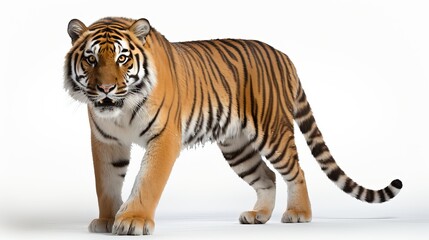 Obraz premium Isolated Tiger on Clear Transparent Background 