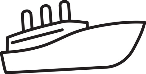 Fototapeta premium ship outline